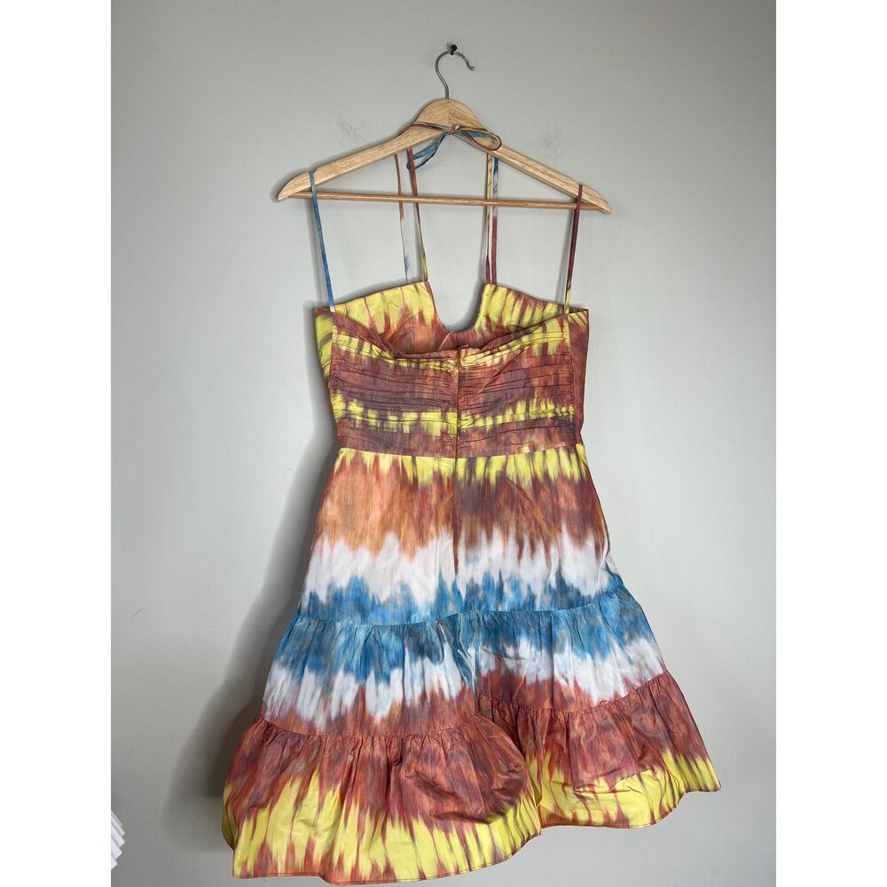 NWT Alexis Naim Dyed Halter-Neckline Open Back Minidress Desert Indigo Size: XS - Picture 9 of 10